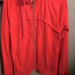 Coral color champion zip up.